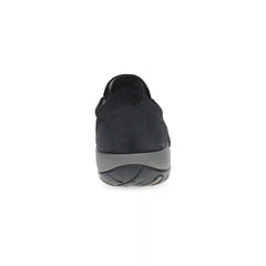 Pippy Wide Black Waterproof Burnished Suede
