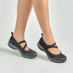 Primrose Black Burnished Suede