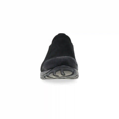 Pippy Wide Black Waterproof Burnished Suede
