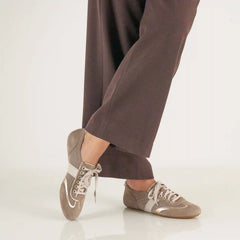 Milana Taupe/Gold Suede